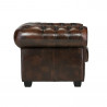 Křeslo Chesterfield hnědé z pravé kůže VÝPRODEJ Chesterfield Křesla MH004CHES