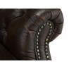 Křeslo Chesterfield Kingsfield z pravé kůže - antik braun Chesterfield Křesla A00000837
