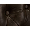 Křeslo Chesterfield Kingsfield z pravé kůže - antik braun Chesterfield Křesla A00000837