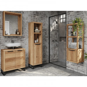 Malé zrcadlo do koupelny Wild - divoký dub VÝPRODEJ Wild Zrcadla MH687W