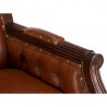 Anglické kancelářské křeslo kožené Windsor mahagon Windsor Kancelářské židle MH0944W