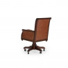 Anglické kancelářské křeslo kožené Windsor mahagon Windsor Kancelářské židle MH0944W