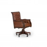 Anglické kancelářské křeslo kožené Windsor mahagon Windsor Kancelářské židle MH0944W