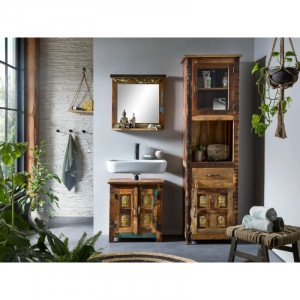 Koupelnové zrcadlo Sumana masivní dřevo VÝPRODEJ  Zrcadla MH808W