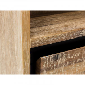 Koupelnová vysoká skříň Hollow - akátové dřevo  Koupelna MH825W