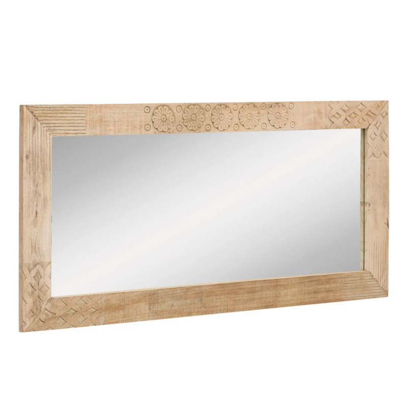 Dřevěné zrcadlo 147 cm Laos masiv mango  Zrcadla A00000832