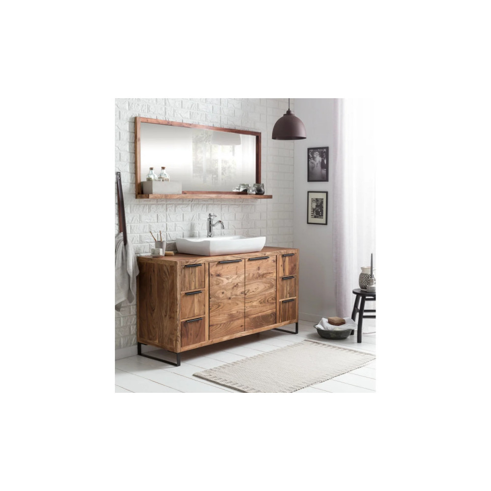 Koupelnový set široká komoda a zrcadlo Wild - akát VÝPRODEJ Wild Koupelna MH613W