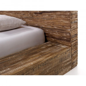 Dřevěná postel 180x200 Stripe masiv mango  Postele A00001206