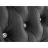 Stolička Chesterfield Leicester z pravé kůže - černý Chesterfield Taburety a podnožky MH844W
