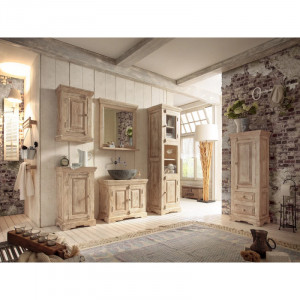 Skříňka pod umyvadlo Raipur z mangového dřeva VÝPRODEJ Raipur - Koupelna MH1137W