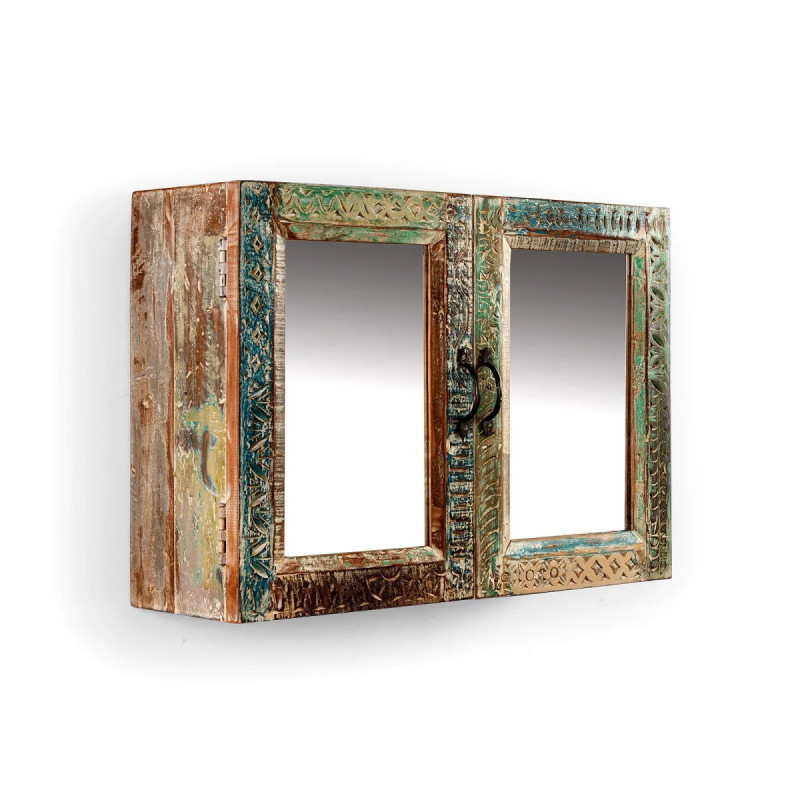 Koupelnová zrcadlová skříňka Pacifik z mangového dřeva  Koupelnové skříňky MH1315W