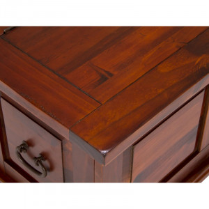 Masivní truhla Wellington hnědá - borovicové dřevo VÝPRODEJ Wellington - Truhly MH1360W