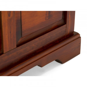 Masivní truhla Wellington hnědá - borovicové dřevo VÝPRODEJ Wellington - Truhly MH1360W