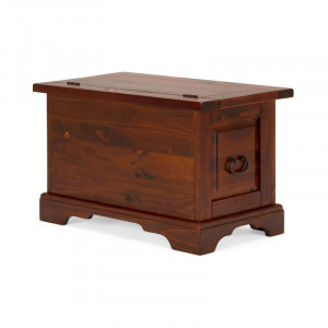 Masivní truhla Wellington hnědá - borovicové dřevo VÝPRODEJ Wellington - Truhly MH1360W