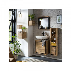 Koupelnové zrcadlo Jolie masivní akácie VÝPRODEJ  Zrcadla MH824W