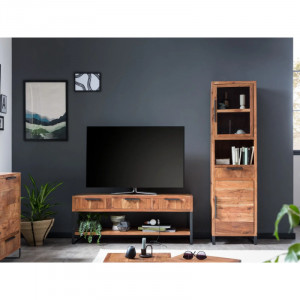 TV stolek z masivu Wild II - světlá akácie VÝPRODEJ Wild TV stolky a komody MH1469W