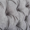 Šedá 3místná pohovka Chesterfield tkanina  Sedací soupravy 40147
