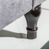 Šedá 3místná pohovka Chesterfield tkanina  Sedací soupravy 40147