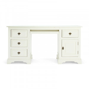 Psací stůl Wellington bílý - masiv borovice Wellington - Pracovna A00001393W