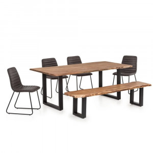 Sada 2 ks židlí Milton šedo-černá VÝPRODEJ  Židle A00000597