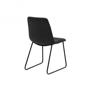 Sada 2 ks židlí Milton šedo-černá VÝPRODEJ  Židle A00000597