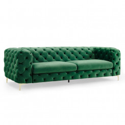 Aksamitna zielona sofa...
