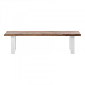 Jídelní lavice masiv 190 cm New York bílé nohy  Lavice A00000982