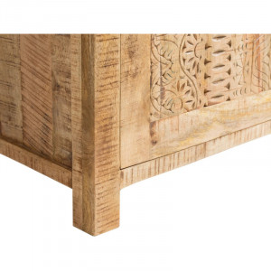 Masivní vitrína II Malawi z mangového dřeva VÝPRODEJ  Obývací pokoj MH1478W