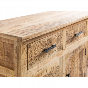 Masivní příborník Malawi 140x80 - mangové dřevo VÝPRODEJ  Příborníky A00001484W