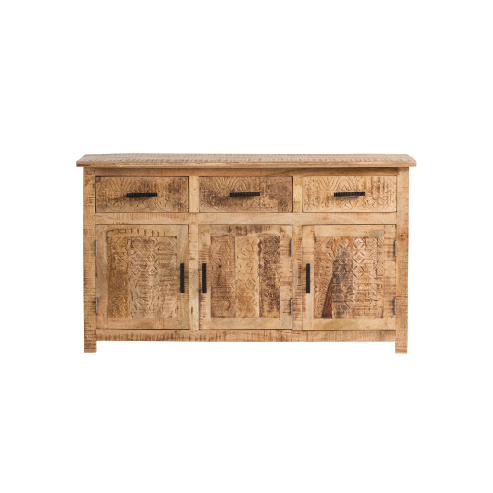 Masivní příborník Malawi 140x80 - mangové dřevo VÝPRODEJ  Příborníky A00001484W