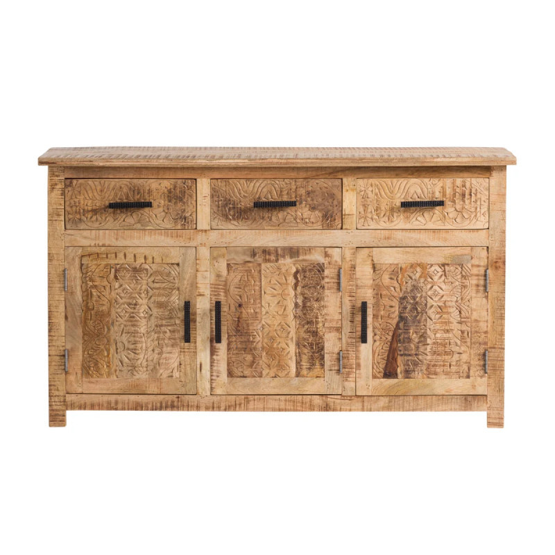 Masivní příborník Malawi 140x80 - mangové dřevo VÝPRODEJ  Příborníky A00001484W