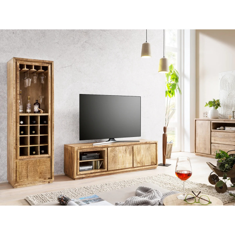 Set do obývacího pokoje Sleek - mangové dřevo Sleek TV stolky a komody MH2122W