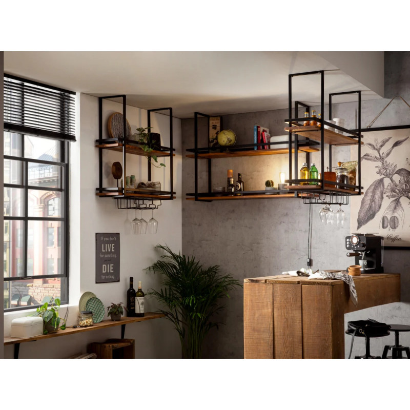 Závěsná police Aro 80cm VÝPRODEJ  Stojany na víno A2127