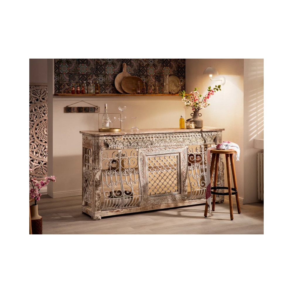 Barový pult Samoa z masivního mangového dřeva  Barové stolky MH2131W