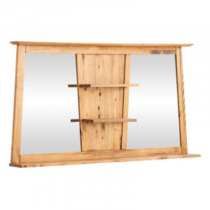 Zrcadlo Luna 140x72 masiv borovice VÝPRODEJ  Koupelnová zrcadla A2205