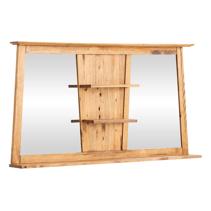 Zrcadlo Luna 140x72 masiv borovice VÝPRODEJ  Koupelnová zrcadla A2205