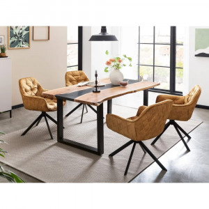 Jídelní stůl Black River 170x90 masiv akát VÝPRODEJ  Jídelní stoly MH1461W