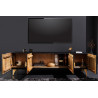 Televizní stolek Golden Sunset 180 CM masiv mango Black TV stolky a komody 44303