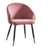 Designové křeslo DONA - růžová/zlatá  Místnosti MH297897W