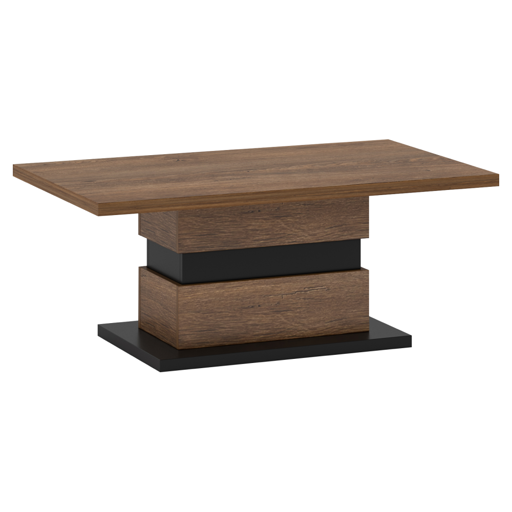 Konferenční stolek BELIZE - dub hnědý / černá  Místnosti MH303574W
