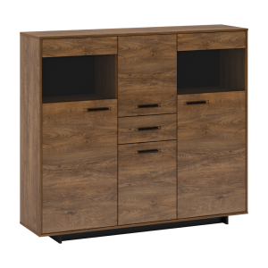 Komoda BELIZE - hnědá/černá  Místnosti MH303577W