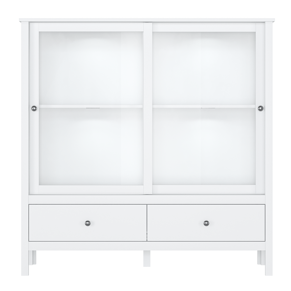 Vitrína nízká OLIVIA - bílá  Místnosti MH352407W