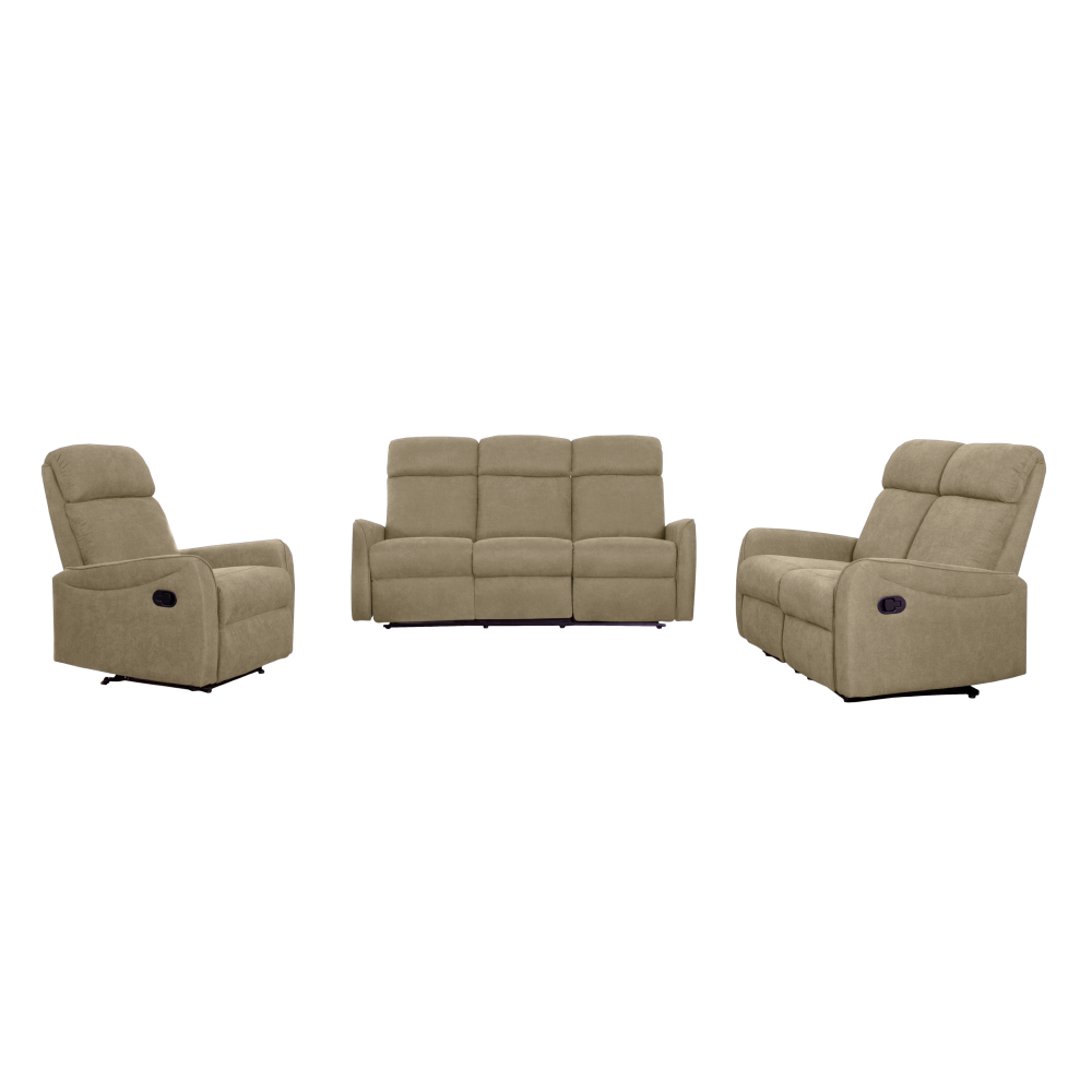 Sedací sestava 3+2+1 FATE - látka šedohnědá Taupe  Místnosti MH363148W