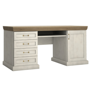 Pracovní stůl SIVA, bíla /dub divoký  Místnosti MH381451W