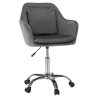 Kancelářské křeslo KILIAN, šedá Velvet látka/chrom  Místnosti MH382460W