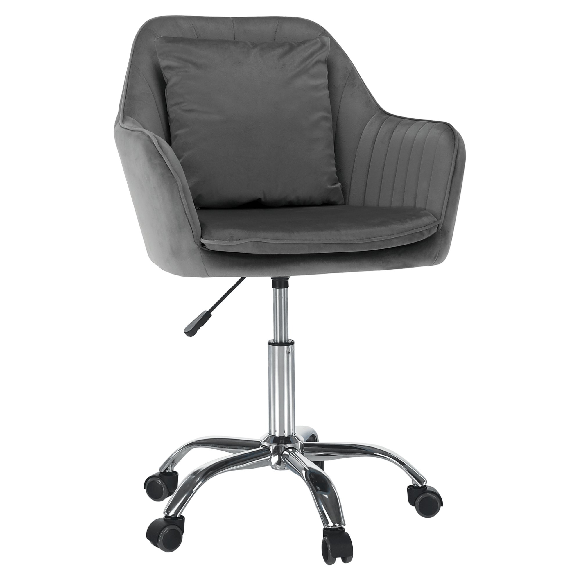 Kancelářské křeslo KILIAN, šedá Velvet látka/chrom  Místnosti MH382460W