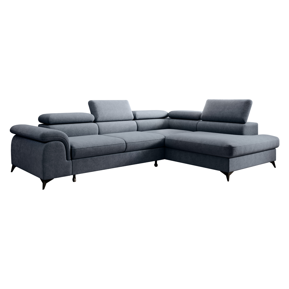 Rozkládací sedací souprava PONE - šedá, pravá  Místnosti MH391590W