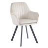 Designové křeslo VELVET - béžovošedá  Sedací nábytek MH393531W