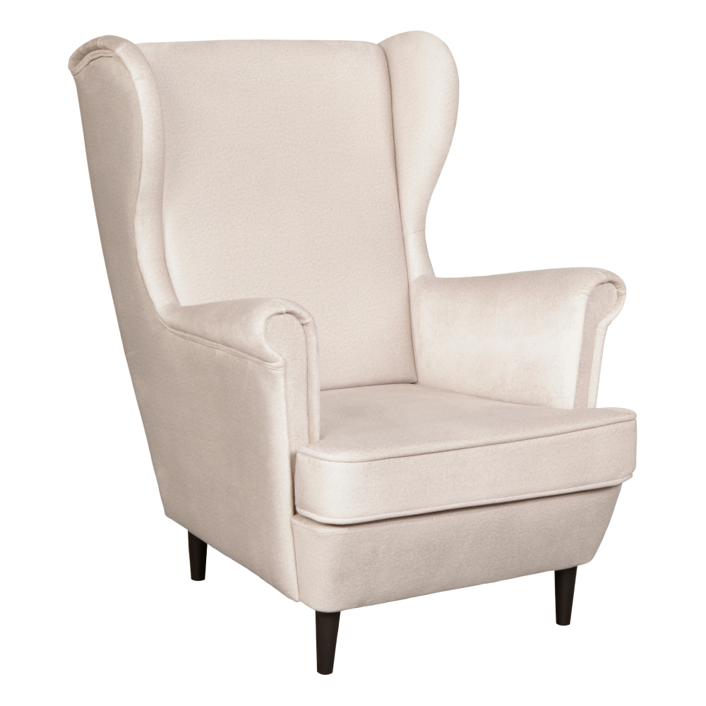 Křeslo ušák LEGACY - béžová/wenge  Křesla MH394124W