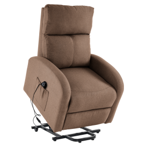 Relaxační polohovací křeslo NERSES - světle hnědá  Křesla MH394516W